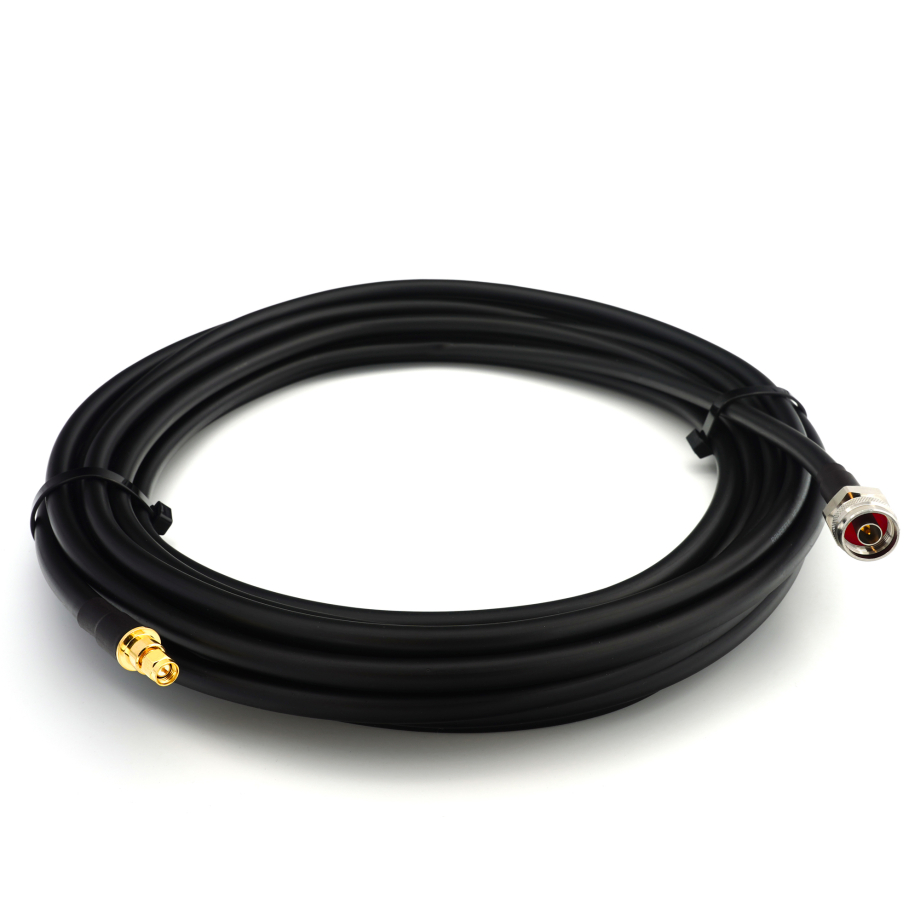 SMA Male / N Male Hex 2м IP67 коаксиальный кабель — эластичный HF-400-UF (эквивалент LMR400 UF UltraFlex)