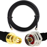 SMA Male / N Male Hex 30м IP67 коаксиальный кабель — эластичный HF-400-UF (эквивалент LMR400 UF UltraFlex)