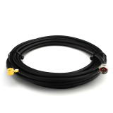 SMA Male Right Angle / N Male Hex 1м IP67 коаксиальный кабель — эластичный HF-400-UF (эквивалент LMR400 UF UltraFlex)