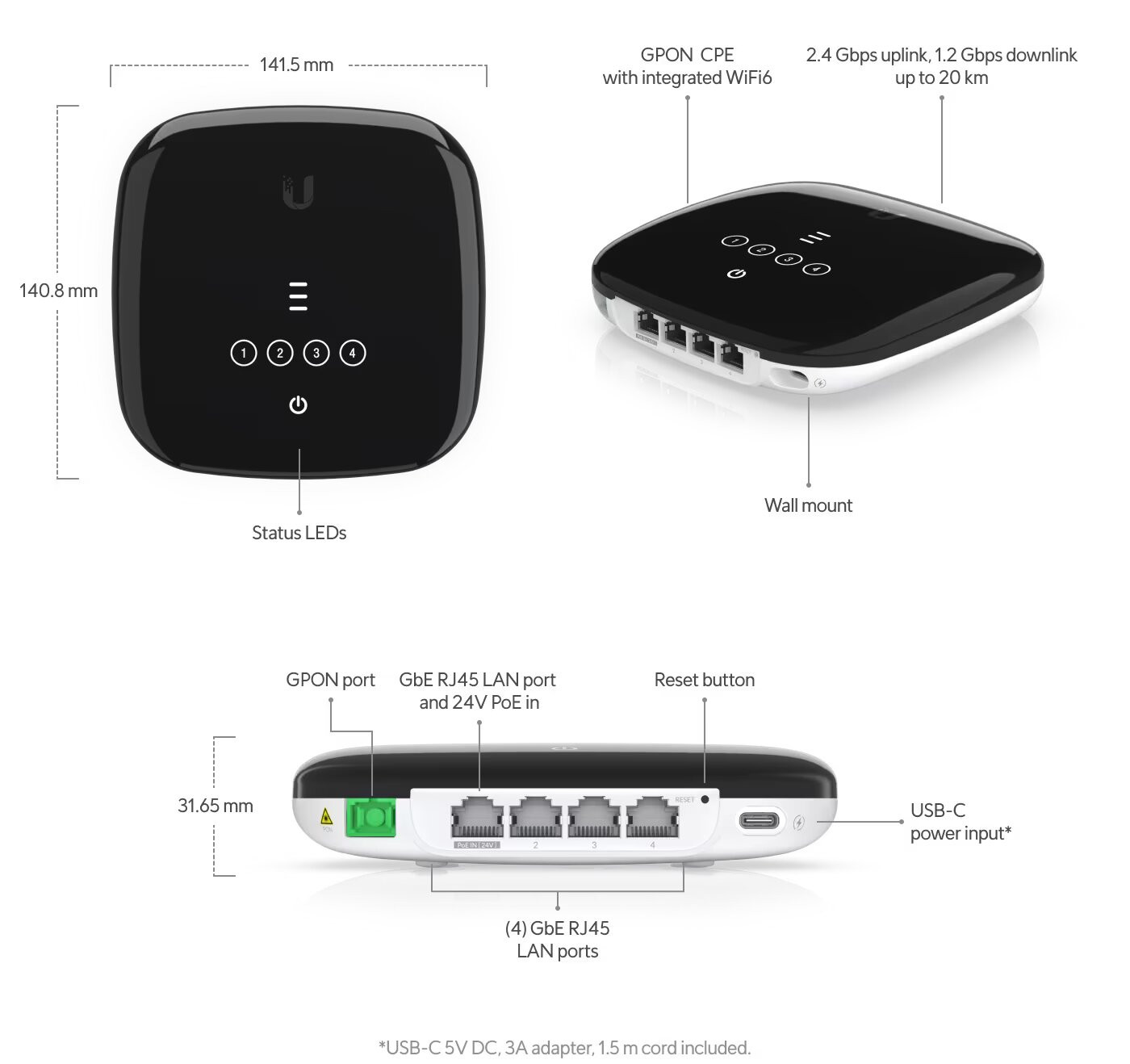 Ubiquiti Fiber WiFi 6 | Getic